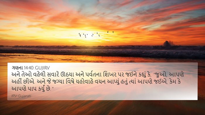 ગણના 14:40 GUJIRV Bible Verse Image