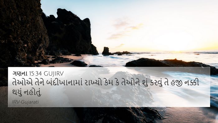 ગણના 15:34 GUJIRV Bible Verse Image
