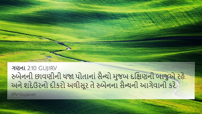 ગણના 2:10 GUJIRV Bible Verse Image