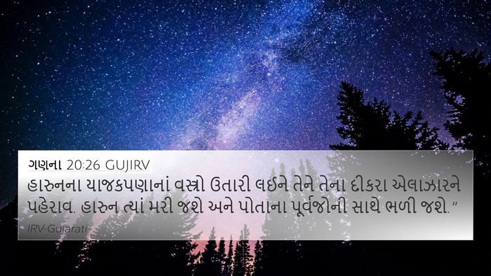 ગણના 20:26 GUJIRV Bible Verse Image