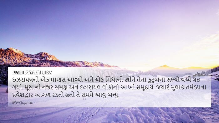 ગણના 25:6 GUJIRV Bible Verse Image