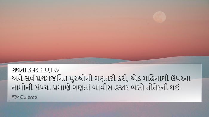 ગણના 3:43 GUJIRV Bible Verse Image