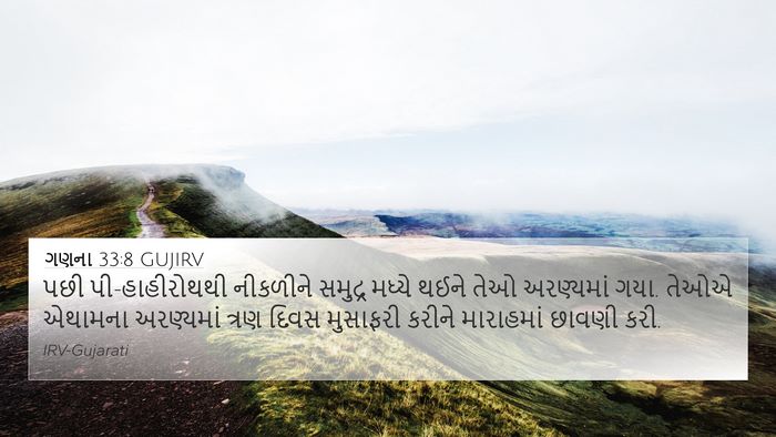 ગણના 33:8 GUJIRV Bible Verse Image