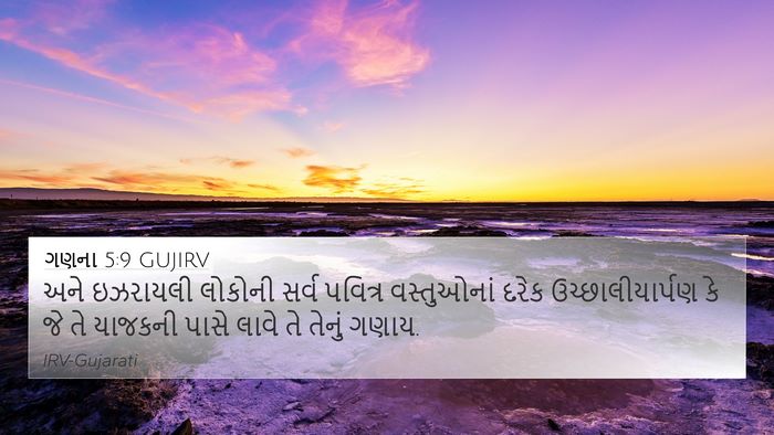 ગણના 5:9 GUJIRV Bible Verse Image