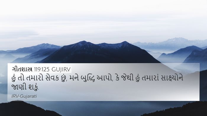 ગીતશાસ્ત્ર 119:125 GUJIRV Bible Verse Image