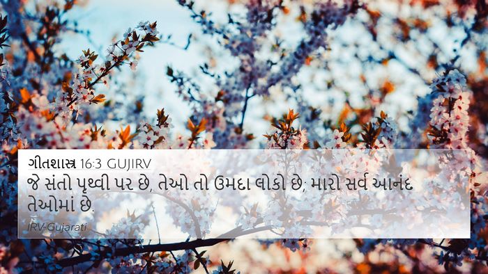 ગીતશાસ્ત્ર 16:3 GUJIRV Bible Verse Image