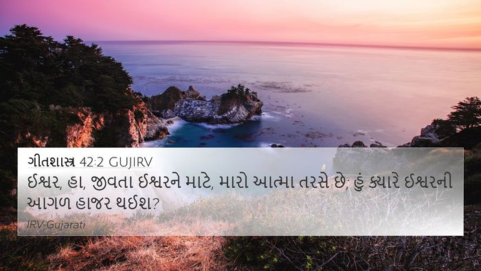 ગીતશાસ્ત્ર 42:2 GUJIRV Bible Verse Image