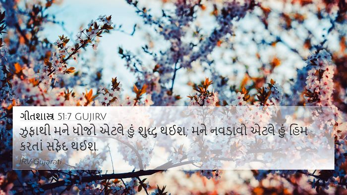 ગીતશાસ્ત્ર 51:7 GUJIRV Bible Verse Image