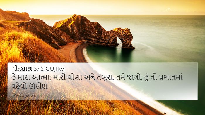 ગીતશાસ્ત્ર 57:8 GUJIRV Bible Verse Image