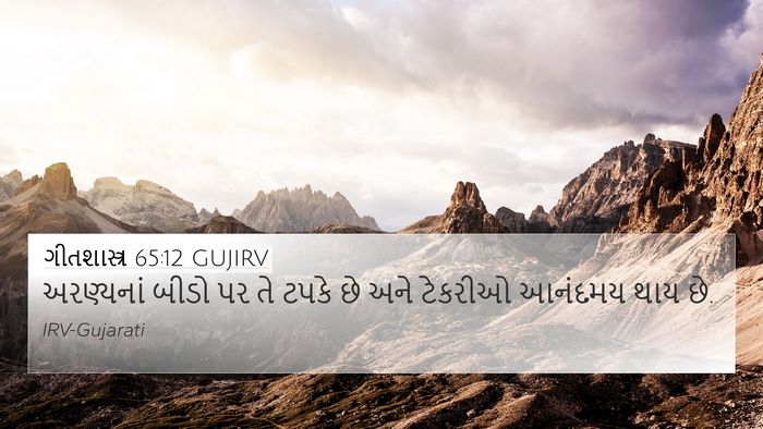ગીતશાસ્ત્ર 65:12 GUJIRV Bible Verse Image