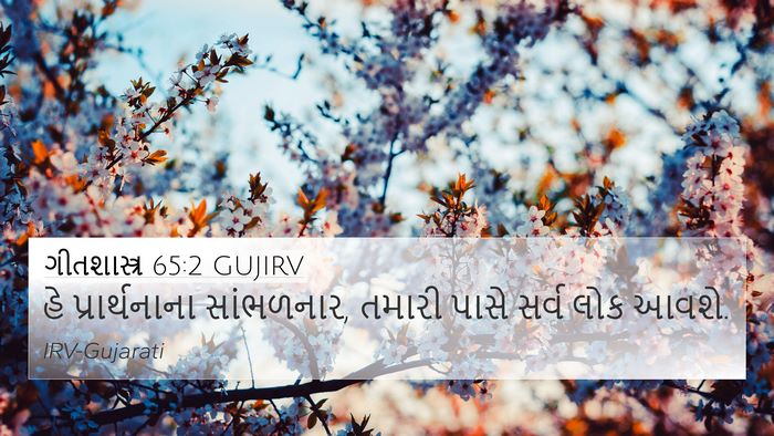 ગીતશાસ્ત્ર 65:2 GUJIRV Bible Verse Image