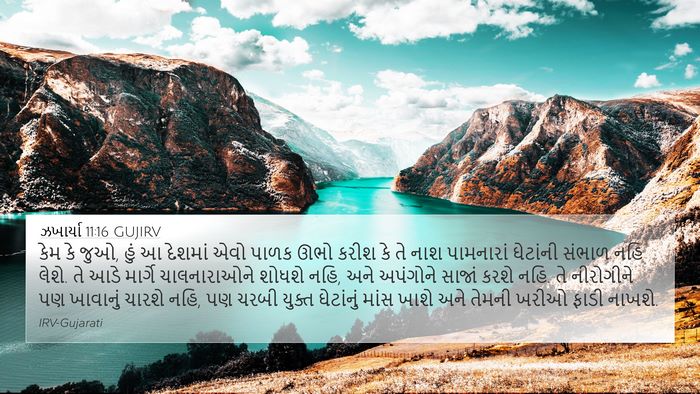 ઝખાર્યા 11:16 GUJIRV Bible Verse Image