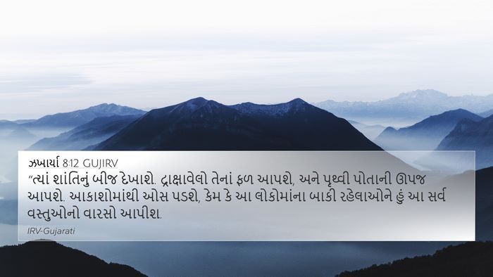 ઝખાર્યા 8:12 GUJIRV Bible Verse Image