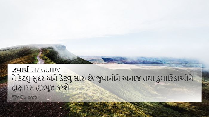 ઝખાર્યા 9:17 GUJIRV Bible Verse Image