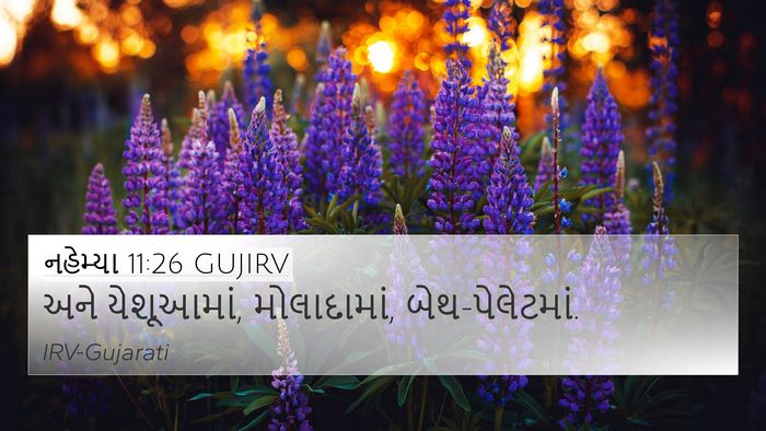 નહેમ્યા 11:26 GUJIRV Bible Verse Image