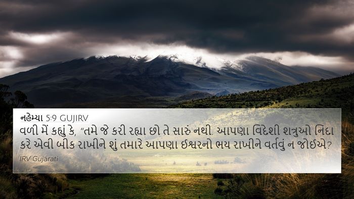 નહેમ્યા 5:9 GUJIRV Bible Verse Image