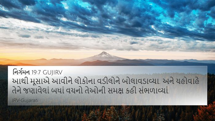 નિર્ગમન 19:7 GUJIRV Bible Verse Image