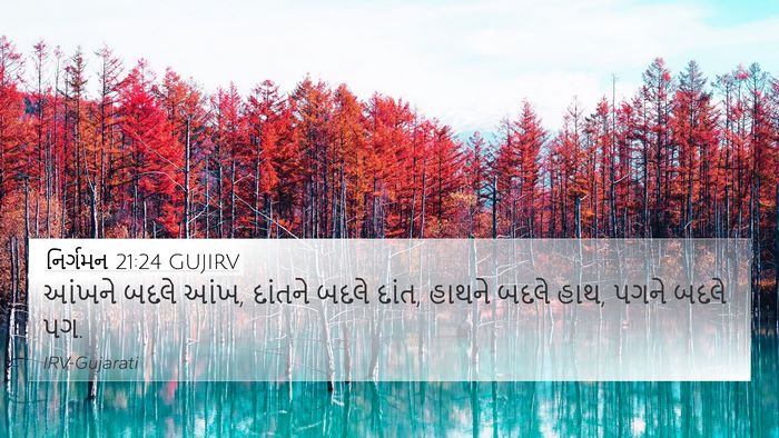 નિર્ગમન 21:24 GUJIRV 4K Wallpaper - આંખને બદલે આંખ, - 4K Wallpaper Bible Verse