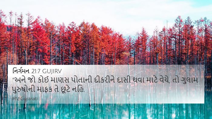 નિર્ગમન 21:7 GUJIRV Bible Verse Image