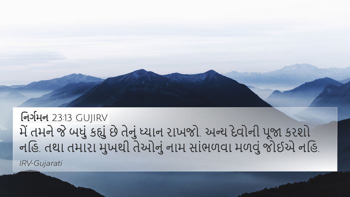 નિર્ગમન 23:13 GUJIRV Bible Verse Image