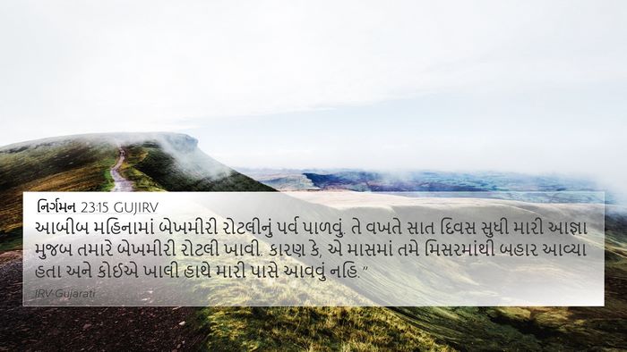 નિર્ગમન 23:15 GUJIRV Bible Verse Image