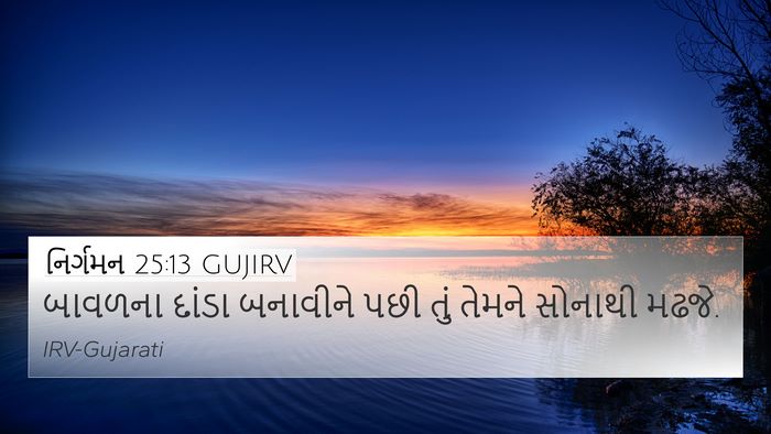 નિર્ગમન 25:13 GUJIRV Bible Verse Image
