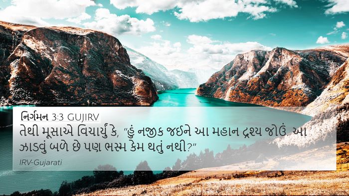 નિર્ગમન 3:3 GUJIRV Bible Verse Image