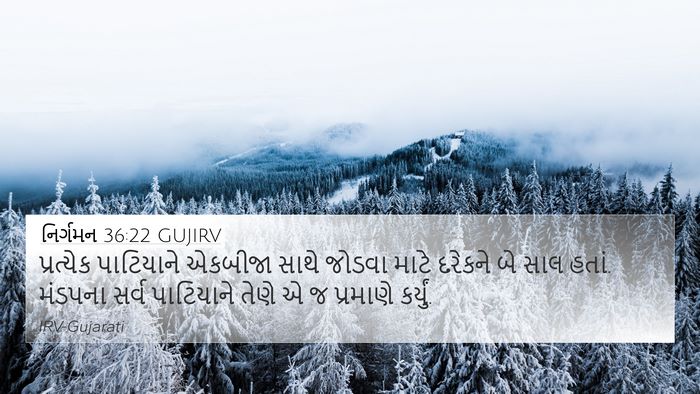 નિર્ગમન 36:22 GUJIRV Bible Verse Image
