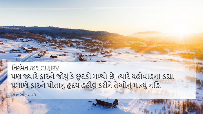 નિર્ગમન 8:15 GUJIRV Bible Verse Image