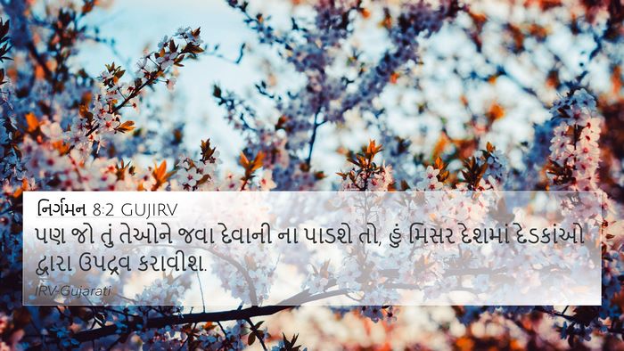 નિર્ગમન 8:2 GUJIRV Bible Verse Image