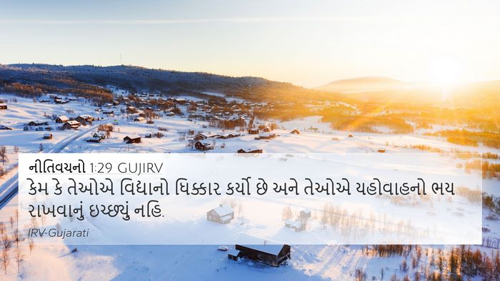 નીતિવચનો 1:29 GUJIRV Bible Verse Image