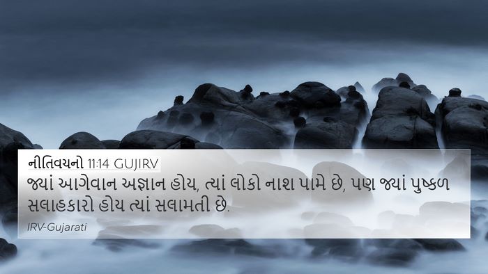 નીતિવચનો 11:14 GUJIRV Bible Verse Image