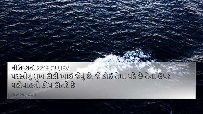 નીતિવચનો 22:14 GUJIRV Bible Verse Image