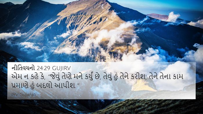નીતિવચનો 24:29 GUJIRV Bible Verse Image