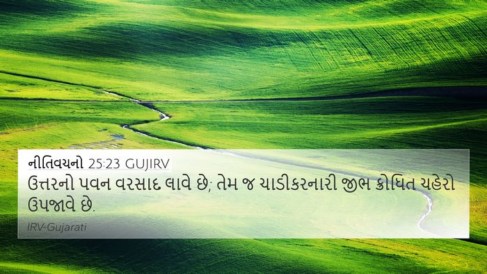નીતિવચનો 25:23 GUJIRV Bible Verse Image