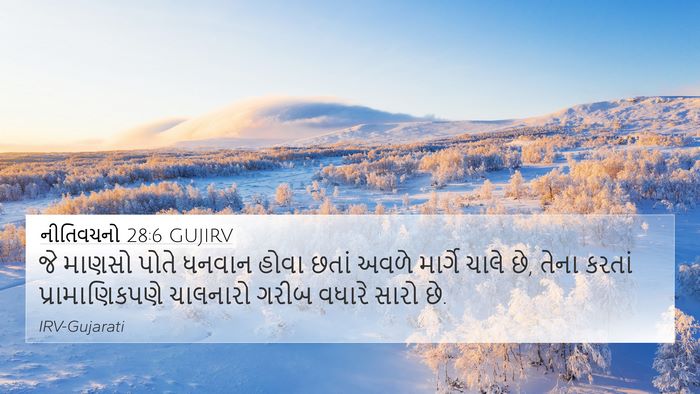 નીતિવચનો 28:6 GUJIRV Bible Verse Image