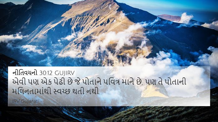 નીતિવચનો 30:12 GUJIRV Bible Verse Image