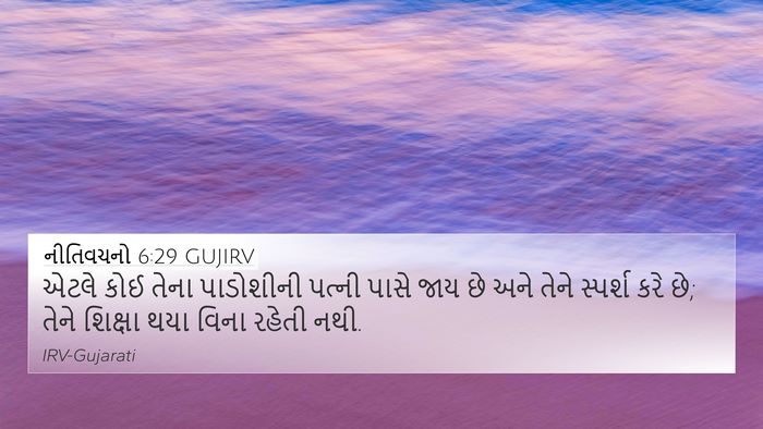 નીતિવચનો 6:29 GUJIRV Bible Verse Image