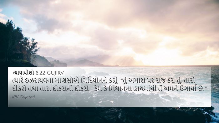 ન્યાયાધીશો 8:22 GUJIRV Bible Verse Image