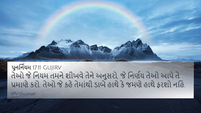 પુનર્નિયમ 17:11 GUJIRV Bible Verse Image