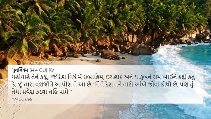 પુનર્નિયમ 34:4 GUJIRV Bible Verse Image