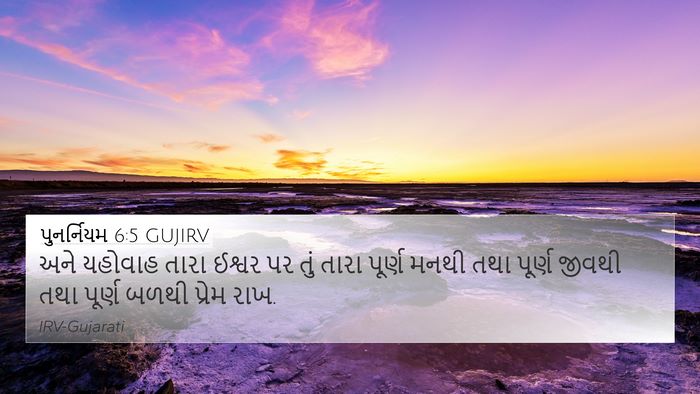પુનર્નિયમ 6:5 GUJIRV Bible Verse Image