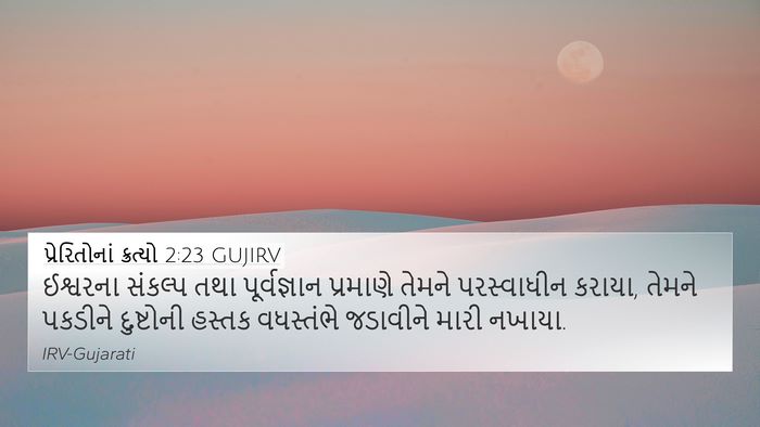 પ્રેરિતોનાં ક્રત્યો 2:23 GUJIRV Bible Verse Image