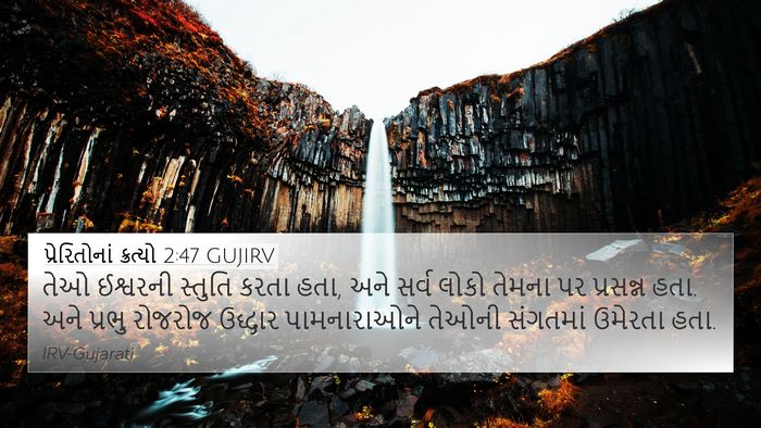પ્રેરિતોનાં ક્રત્યો 2:47 GUJIRV Bible Verse Image