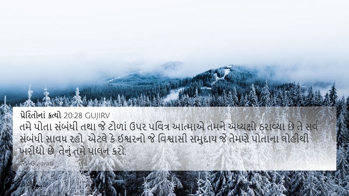 પ્રેરિતોનાં ક્રત્યો 20:28 GUJIRV Bible Verse Image