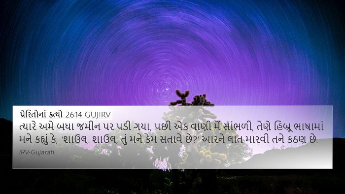 પ્રેરિતોનાં ક્રત્યો 26:14 GUJIRV Bible Verse Image