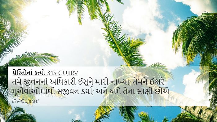 પ્રેરિતોનાં ક્રત્યો 3:15 GUJIRV Bible Verse Image