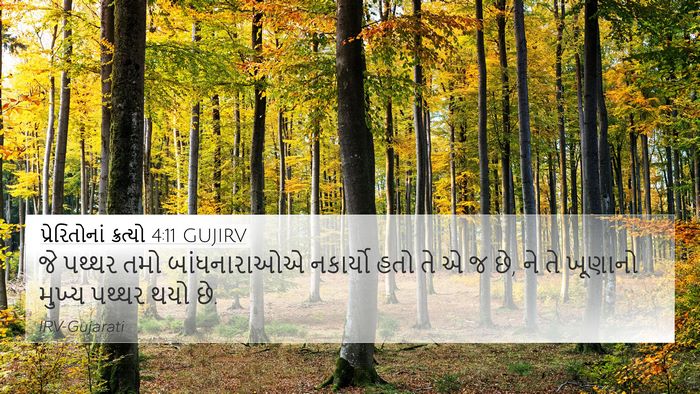 પ્રેરિતોનાં ક્રત્યો 4:11 GUJIRV Bible Verse Image