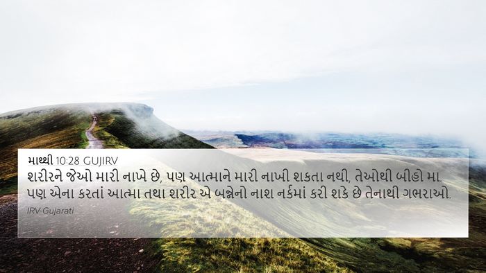 માથ્થી 10:28 GUJIRV Bible Verse Image