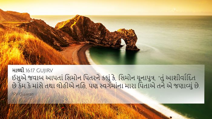 માથ્થી 16:17 GUJIRV Bible Verse Image